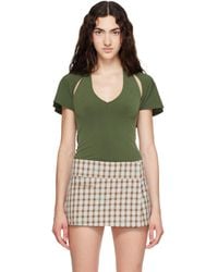 Sandy Liang - Khaki Bellini Top - Lyst