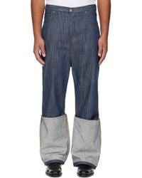 Edward Cuming - Turn-Up Drop-Down Jeans - Lyst