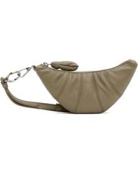 Lemaire - Khaki Crossbody Croissant Coin Pouch - Lyst