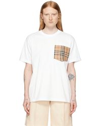 Burberry 8014896 Cotton T-shirt in White | Lyst