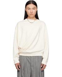Hed Mayner - Off- Asymmetric Sweatshirt - Lyst