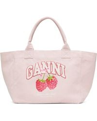 Ganni - Trapeze Strawberry Shopper Tote - Lyst