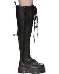 DR MARTENS 1B60 Max Hardware Leather Knee High Boots | academiafmb.com.br