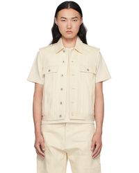 Rick Owens - オフホワイト Hollywood Sl トラッカー デニムベスト - Lyst