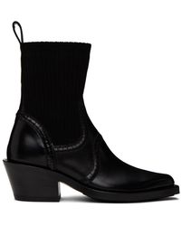 Chloé - Black Nellie Texan Boots - Lyst