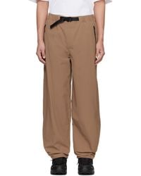 The North Face - Pantalon Coupe-Vent Brun Clair À Logo - Lyst
