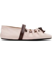 Marni - Leather Mary Jane Soft Ballerina Flats - Lyst