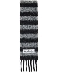 Acne Studios - Fringed Wool Skinny Scarf - Lyst