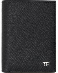 Tom Ford - Small Grain Leather Folding Card Holder - Lyst