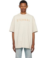 Fear Of God - Eternal Brand-print Oversized-fit Cotton-jersey T-shirt - Lyst