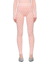 Maisie Wilen - Ssense Exclusive Perforated Leggings - Lyst