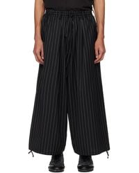 Y-3 - Refined Wool Cropped Wide Leg Trousers - Lyst