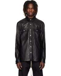 Rick Owens - Temple Lambskin Outershirt - Lyst