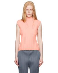 Pleats Please Issey Miyake - Rib Knit Top - Lyst