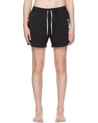 Zegna - Black Printed Swim Shorts - Lyst