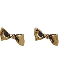 Acne Studios - Gold Karen Kilimnik Edition Bow Earrings - Lyst