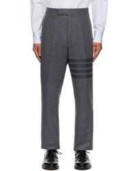 Thom Browne - Plain Weave 4-Bar Trousers - Lyst