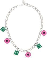 Marni - Silver Eye & Dice Charm Necklace - Lyst