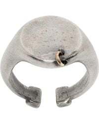 Title Of Work - Small Round Signet Ring - Lyst