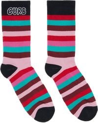 Lanvin - 'Curb' Striped Cotton Socks - Lyst