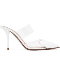 Alaïa - Leather Coeur Mules 90 - Lyst