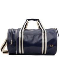 Fred Perry - F Perry Blue Classic Barrel Bag - Lyst