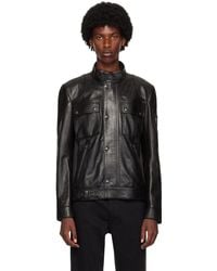 Belstaff - Hand-Waxed Gangster Leather Jacket - Lyst