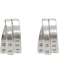 MM6 by Maison Martin Margiela - シルバー Numeric ピアス - Lyst