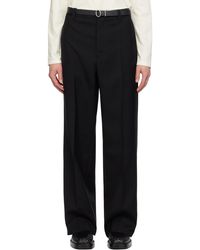 Jil Sander - Black Creased Trousers - Lyst