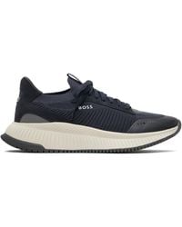 BOSS - Ttnm Evo Knitted Sneakers - Lyst