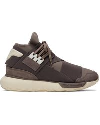 Y-3 - Taupe Qasa High Sneakers - Lyst