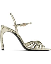 Victoria Beckham Cock 100Mm Harlow Sandal in Black | Lyst UK