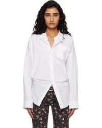 R13 - Drop Neck Oxford Shirt - Lyst