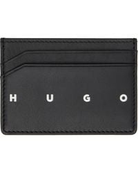 HUGO - Leather Card Holder - Lyst