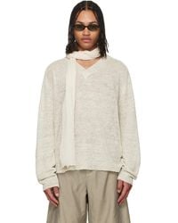 Our Legacy - Off- Rue V-Neck Sweater - Lyst