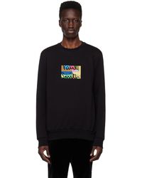 Paul Smith - Black Embroidered Sweatshirt - Lyst