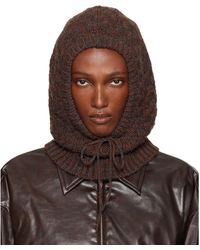 MM6 by Maison Margiela - Wool Blend Hood - Lyst