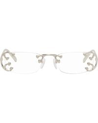 Prada - Rimless Metal Glasses - Lyst
