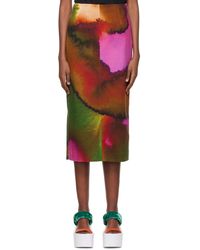 Dries Van Noten Sheelam Midi Skirt - Multicolour