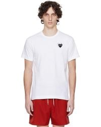 COMME DES GARÇONS PLAY - Metalstone Heart T-Shirt - Lyst