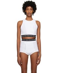 Versace Jeans Couture - Bonded Tank Top - Lyst
