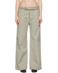 Acne Studios - Twill Belt Trousers - Lyst