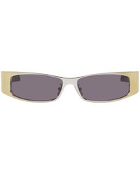 Givenchy - Silver & Gold G Scape Sunglasses - Lyst