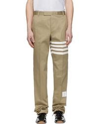 Thom Browne - Cotton Twill 4-Bar Unconstructed Chino Trousers - Lyst