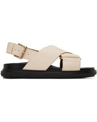 Marni - White Fussbett Sandals - Lyst