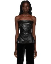 Rick Owens Black Bustier Gown | Lyst