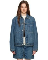 Jil Sander - ブルー レギュラーフィット デニムジャケット - Lyst