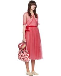 ▶︎Molly Goddard】\"Marc Smocked Dress\" PINK Molly Goddard Marc Smocked Cotton Dress In Pink - 65% Off