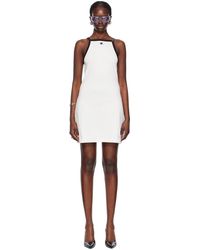 Courreges - White Pin-buckle Minidress - Lyst