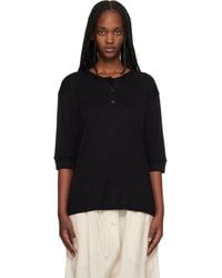 Studio Nicholson - Lorem Jersey Henley - Lyst